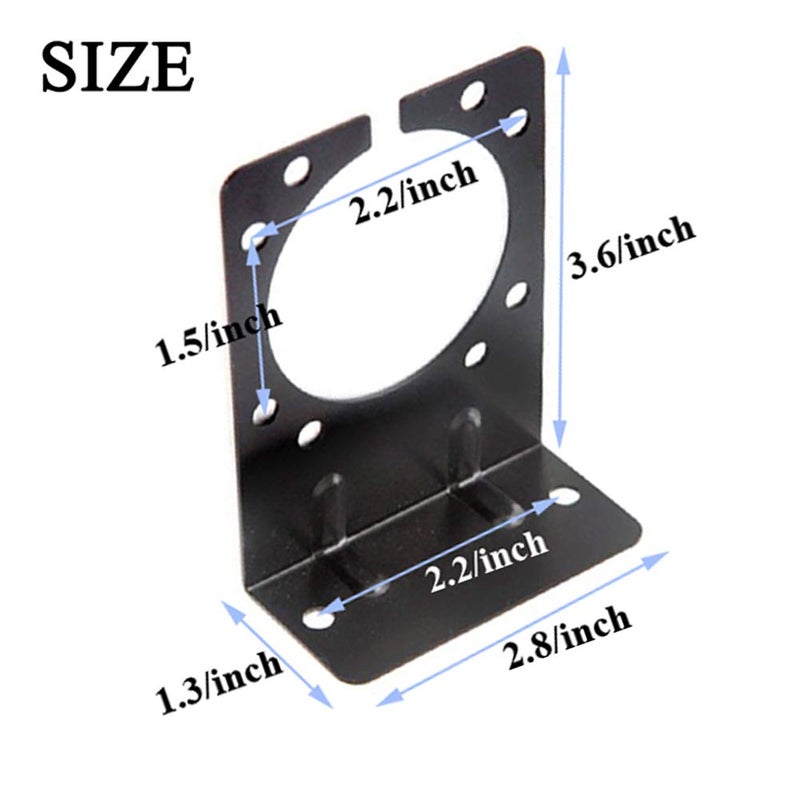 CARROFIX Trailer Wiring Harness Mounting Bracket for 7-Way RV Blade Connector Sockets, Vehicle-End, Heavy Duty, Black - Image 3